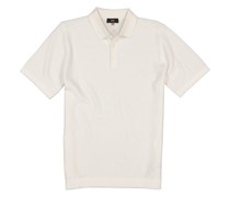Polo-Shirt Baumwoll-Strick ecru