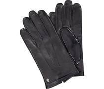 Handschuhe Leder-Seide gefüttert dunkel