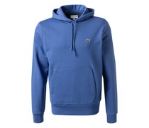 Hoodie Classic Fit Baumwolle royalblau