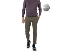 Hose Chino Slim Fit Baumwolle oliv