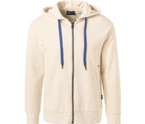 Sweatjacke Bio Baumwolle creme