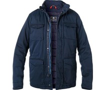 Fieldjacket Baumwolle wattiert navy