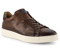 Schuhe Sneaker Leder cognac