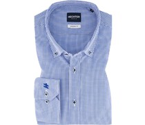 Hemd Modern Fit Baumwolle royal kariert