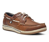 Bootsschuhe Leder cognac