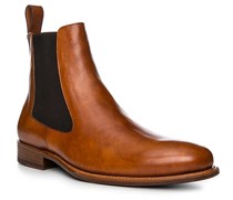 Schuhe Chelsea Boots Kalbsleder cognac