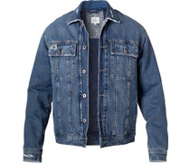 Jeansjacke Baumwolle wattiert jeans