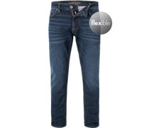 Jeans Slim Fit Baumwoll-Stretch dunkel
