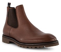 Schuhe Chelsea Boots Leder cognac