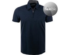 Polo-Shirt Zip-Polo, Funktionsmaterial
