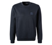 Sweatshirt Regular Fit Baumwolle dunkel