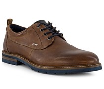 Schuhe Derby Leder cognac