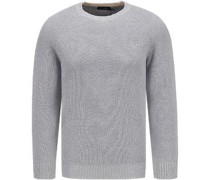 Pullover Baumwolle grau meliert