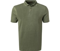 Polo-Shirt Leinen-Jersey dunkel