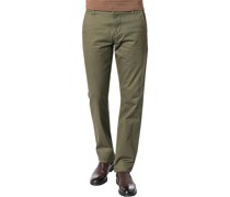 Hose Chino Slim Fit Baumwolle oliv