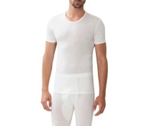 T-Shirt Wolle-Seide ecru