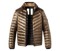 Daunenjacke Mikrofaser bronze