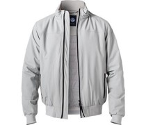 Jacke Blouson Funktionsmikrofaser wattiert stahl