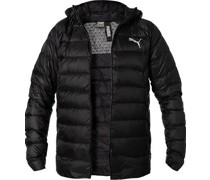 Daunenjacke Mikrofaser schwarz