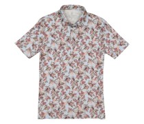 Polo-Shirt Baumwoll-Jersey hell-koralle floral