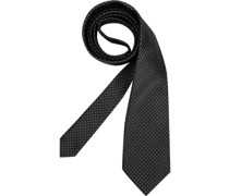 Krawatte Seide -weiß gemustert