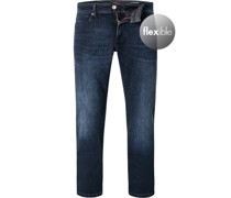 Jeans Slim Fit Baumwolle T400® dunkel