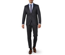Anzug Slim Fit Mikrofaser dunkel