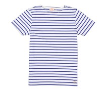 T-Shirt Baumwolle weiß- gestreift