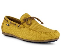 Schuhe Mokassins Nubukleder yellow