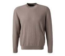 Pullover Baumwolle taupe