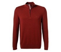 Pullover Troyer Baumwolle rot