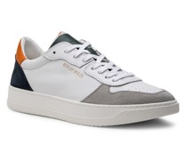 Schuhe Sneaker Leder -navy-orange