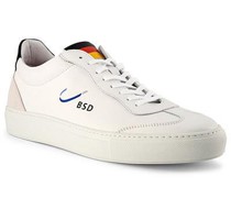 Schuhe Sneaker Leder bianco