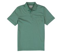 Polo-Shirt Baumwoll-Jersey dunkel