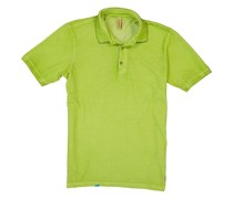 Polo-Shirt Baumwoll-Piqué matcha