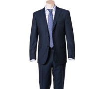 Sakko Modern Fit Schurwolle dunkel gemustert