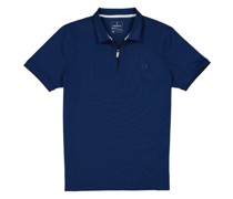 Polo-Shirt Zip-Polo, Modern Fit, Baumwoll-Piqué