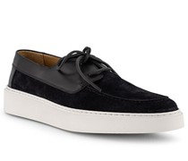 Schuhe Sneaker Veloursleder nero