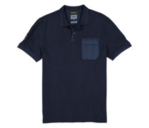 Polo-Shirt Bio Baumwoll-Piqué dunkel