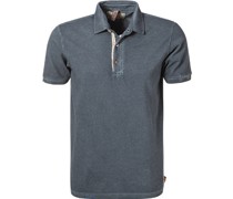 Polo-Shirt Baumwoll-Piqué blue