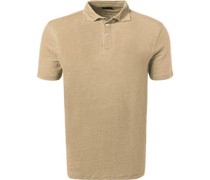 Polo-Shirt Leinen-Jersey