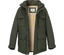 Jacke Mikrofaser wasserabweisend oliv