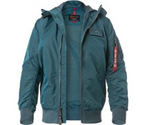 Jacke Blouson Mikrofaser pazifik