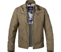 Jacke MS-Ampezzo Mikrofaser halbgefüttert khaki