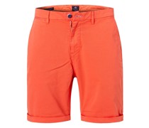 Hose Shorts Regular Fit Baumwolle koralle