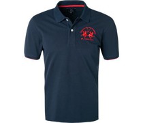 Polo-Shirt Regular Fit Baumwoll-Piqué navy