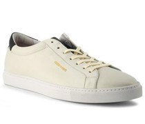 Schuhe Sneaker Leder bianco