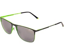 Brillen Sonnenbrille Edelstahl -neongrün