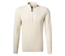 Pullover Troyer Baumwolle creme