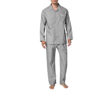 Schlafanzug Pyjama Baumwolle Fil á Fil